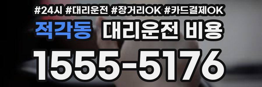 적각동 대리운전 비용