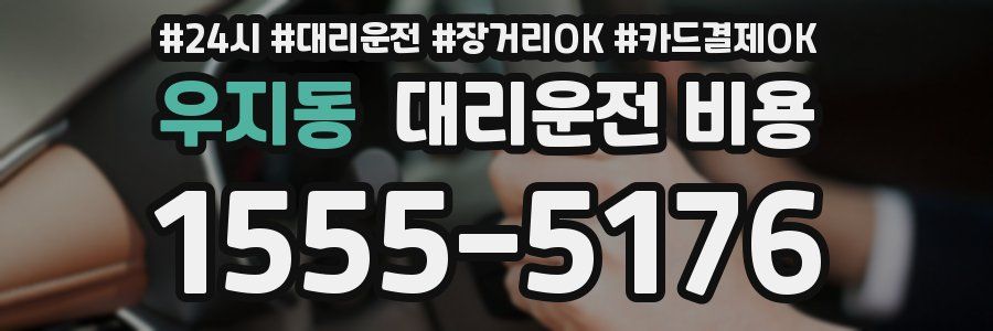 우지동 대리운전 비용