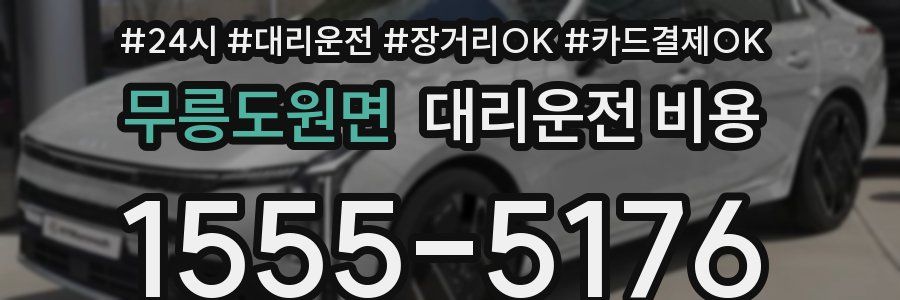 무릉도원면 대리운전 비용