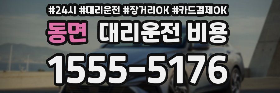 동면 대리운전 비용
