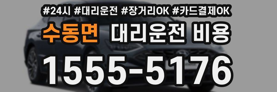 수동면 대리운전 비용