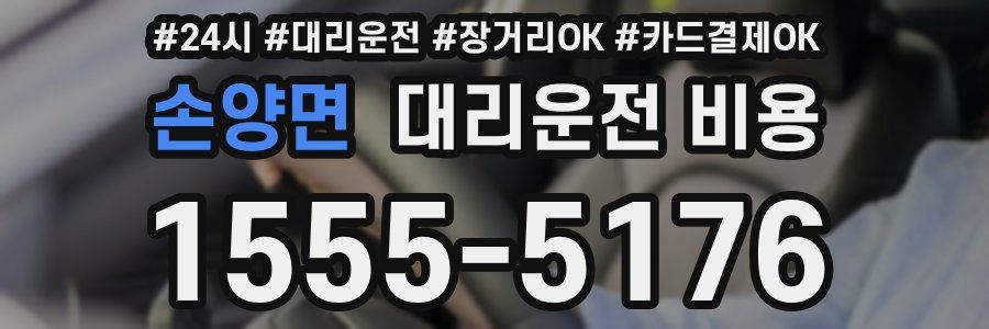 손양면 대리운전 비용