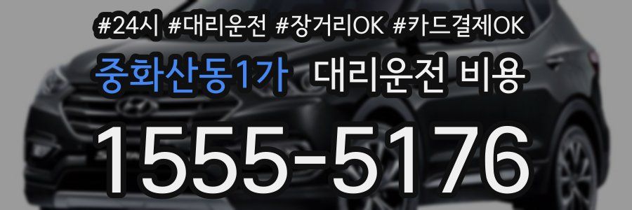 중화산동1가 대리운전 비용