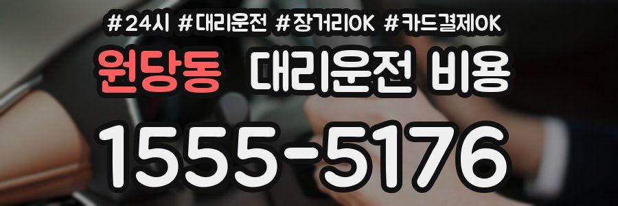 원당동 대리운전 비용