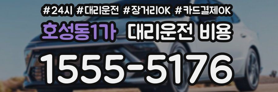 호성동1가 대리운전 비용