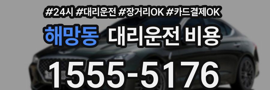 해망동 대리운전 비용