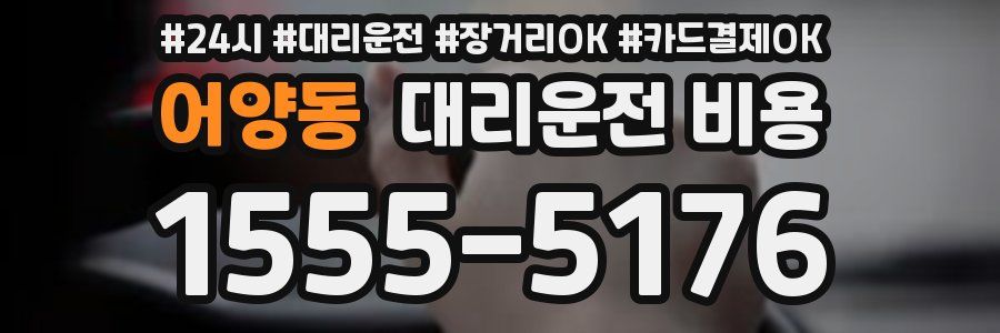 어양동 대리운전 비용