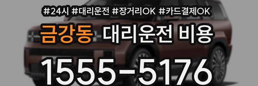 금강동 대리운전 비용