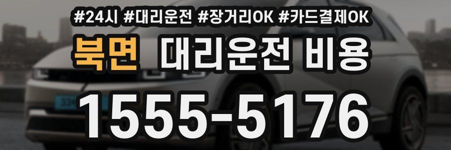 북면 대리운전 비용