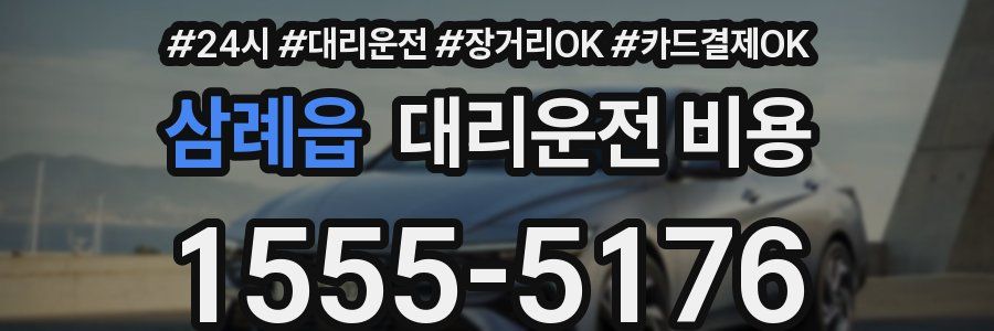 삼례읍 대리운전 비용