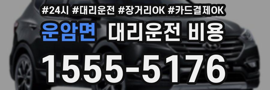 운암면 대리운전 비용