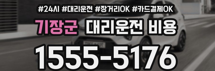 기장군 대리운전 비용
