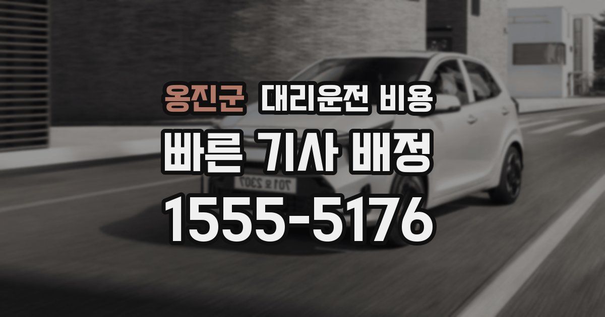 옹진군 대리운전 가격