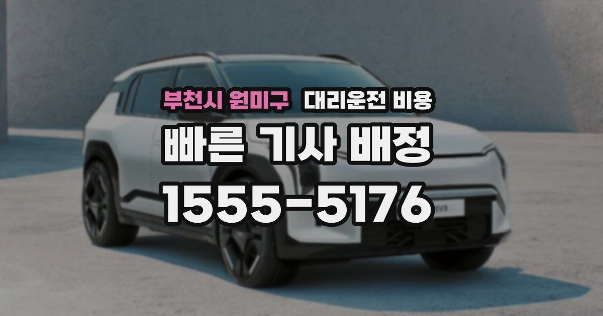 부천시 원미구 대리운전 가격