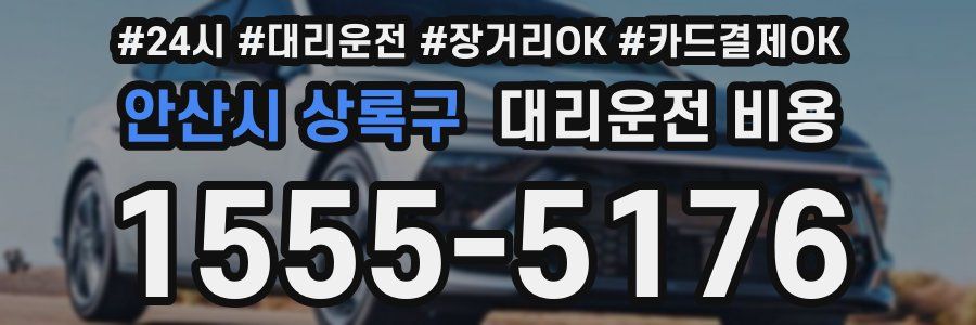 안산시 상록구 대리운전 비용