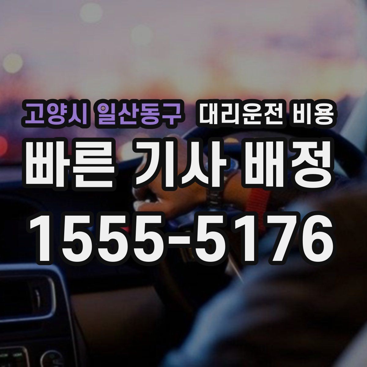 고양시 일산동구 대리운전 비용 관련해서 역 이동 팁