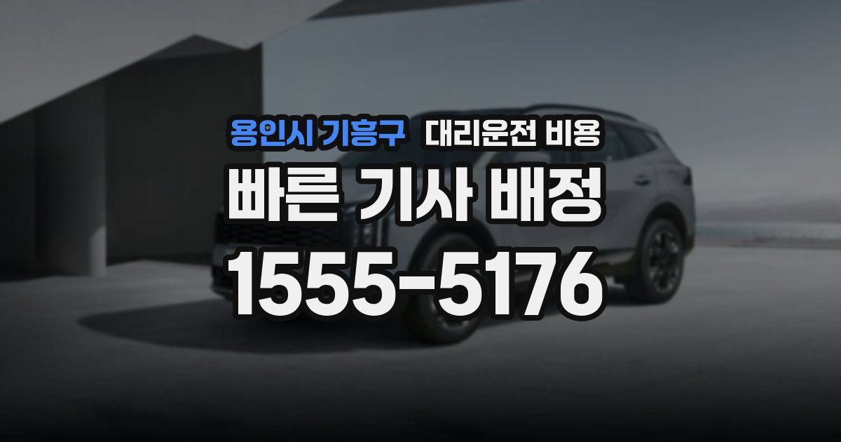 용인시 기흥구 대리운전 가격