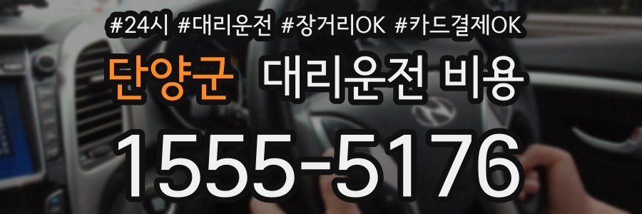 단양군 대리운전 비용