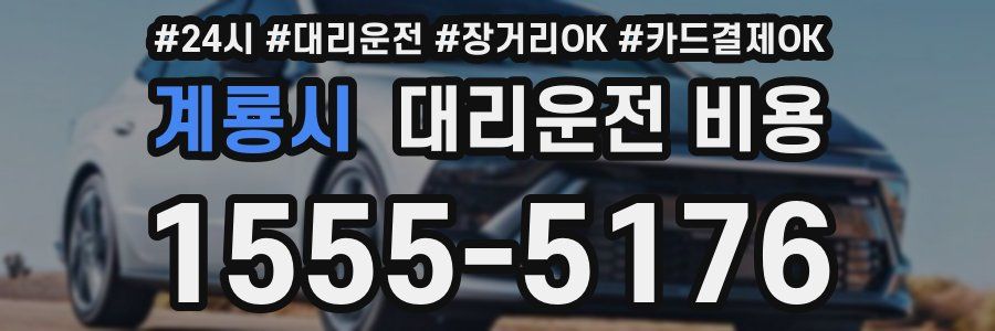 계룡시 대리운전 비용
