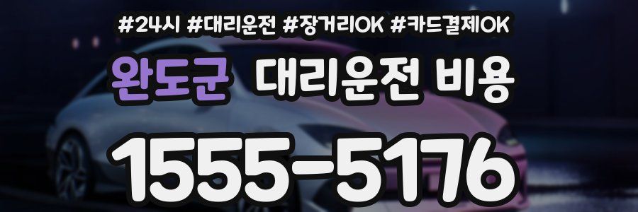 완도군 대리운전 비용