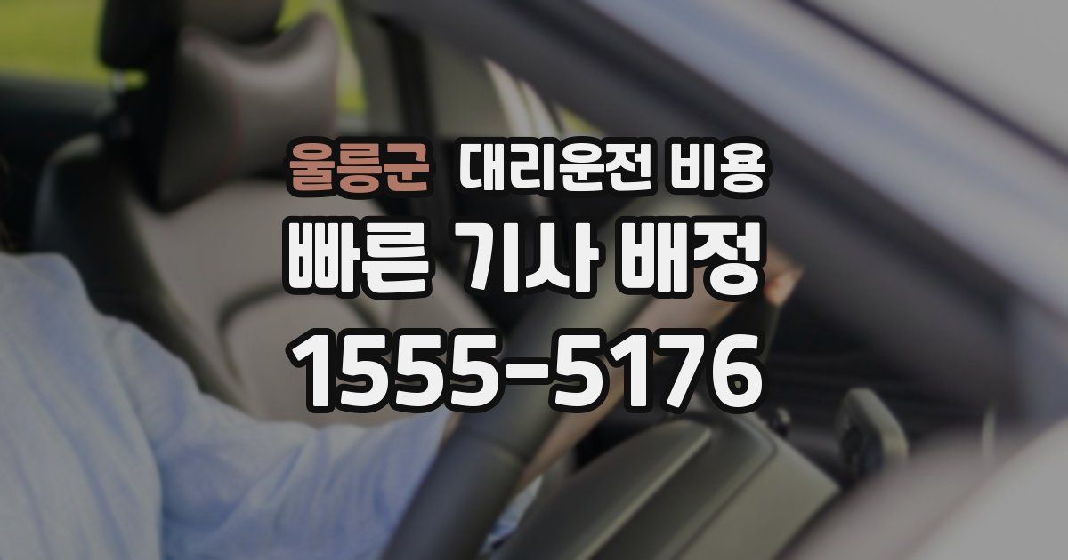울릉군 대리운전 가격