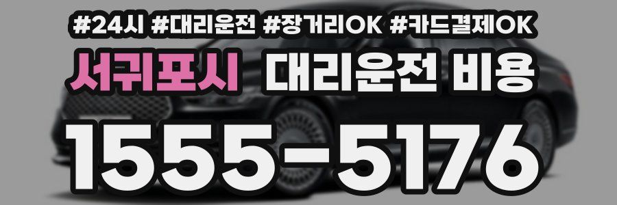 서귀포시 대리운전 비용