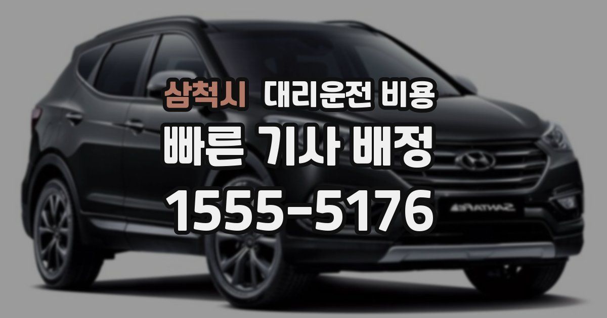 삼척시 대리운전 가격