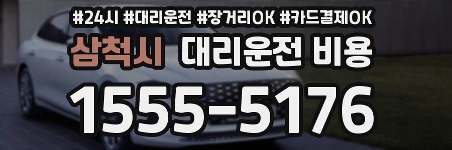 삼척시 대리운전 비용