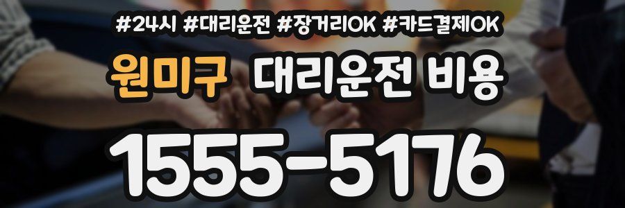 원미구 대리운전 비용