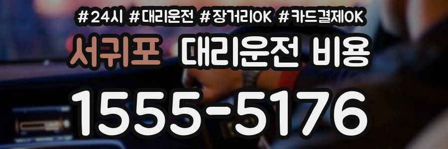 서귀포 대리운전 비용