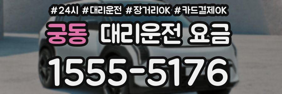 궁동 대리운전 요금