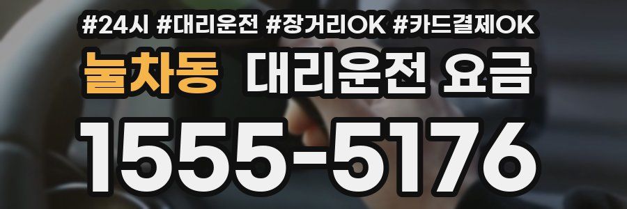 눌차동 대리운전 요금