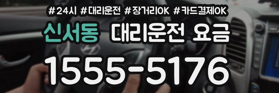 신서동 대리운전 요금