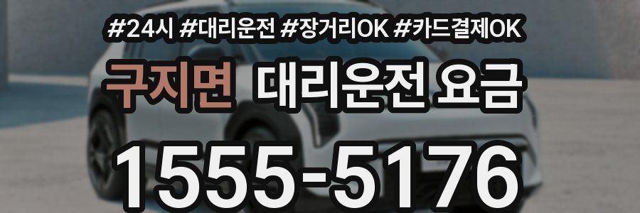 구지면 대리운전 요금