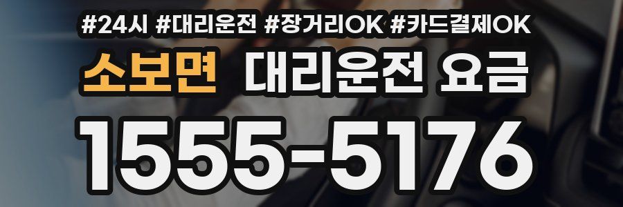 소보면 대리운전 요금
