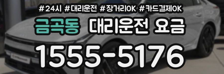 금곡동 대리운전 요금