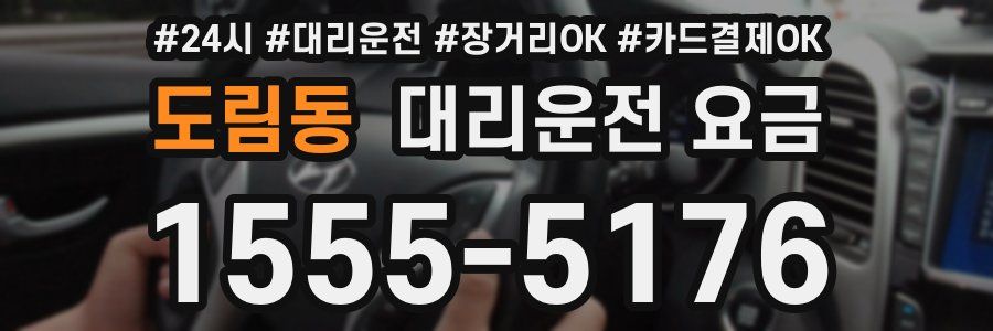 도림동 대리운전 요금