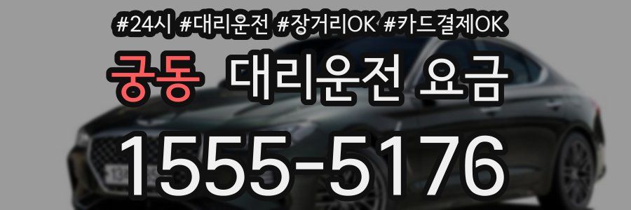 궁동 대리운전 요금