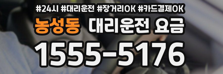농성동 대리운전 요금