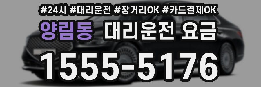 양림동 대리운전 요금