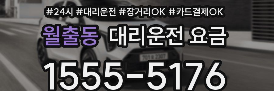 월출동 대리운전 요금