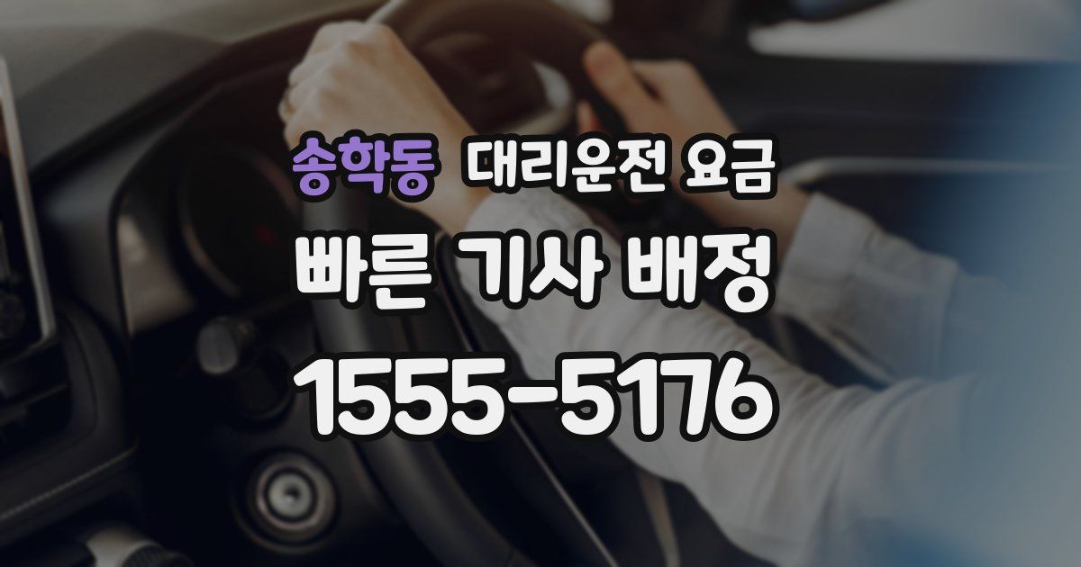 송학동 대리운전 가격