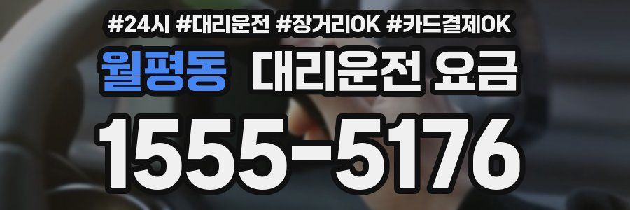 월평동 대리운전 요금