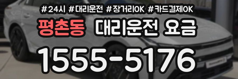 평촌동 대리운전 요금