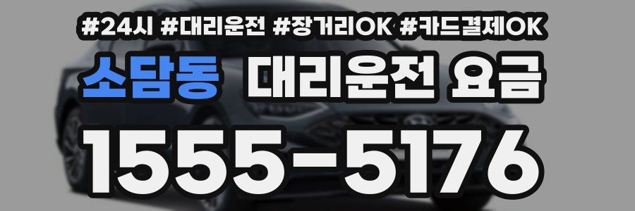 소담동 대리운전 요금
