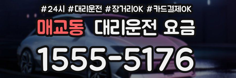 매교동 대리운전 요금