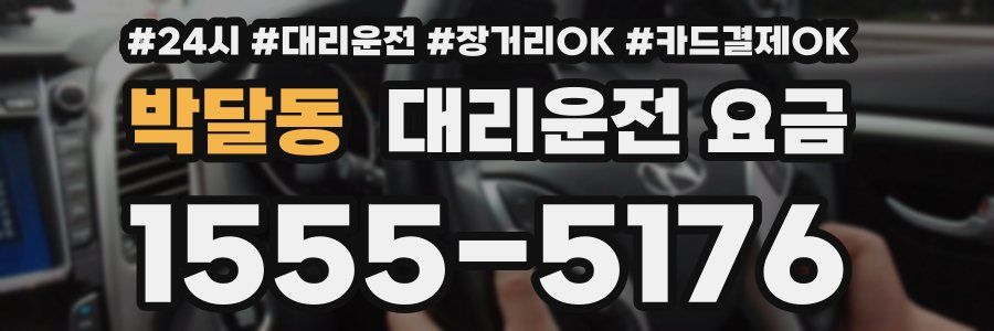 박달동 대리운전 요금