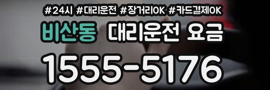 비산동 대리운전 요금