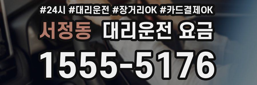 서정동 대리운전 요금