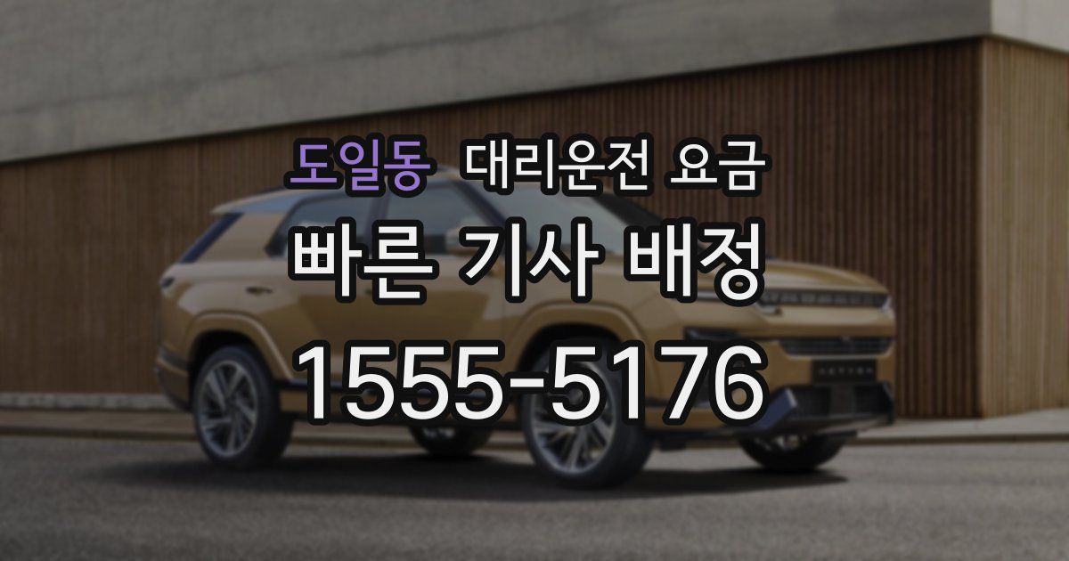 도일동 대리운전 가격